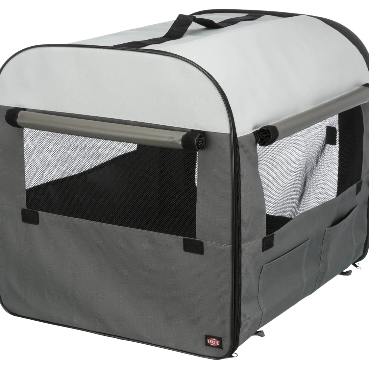 Trixie Caisses De Transport^Soft Kennel Basic Box gris foncé/gris clair S