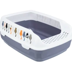 Trixie Bacs & Maisons De Toilette^Toilettes pour chat Delio, avec bord imprimé