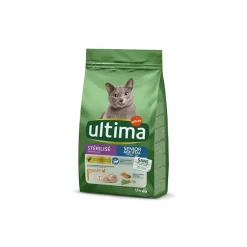 Croquettes Pour Chat^Ultima Sterilise +10 Ans avec du Poulet 1,5 kg