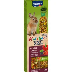 Vitakraft Friandises^Vitacraft Cracker XXL Lapins nains Fruits et légumes 4 x 2 pièces