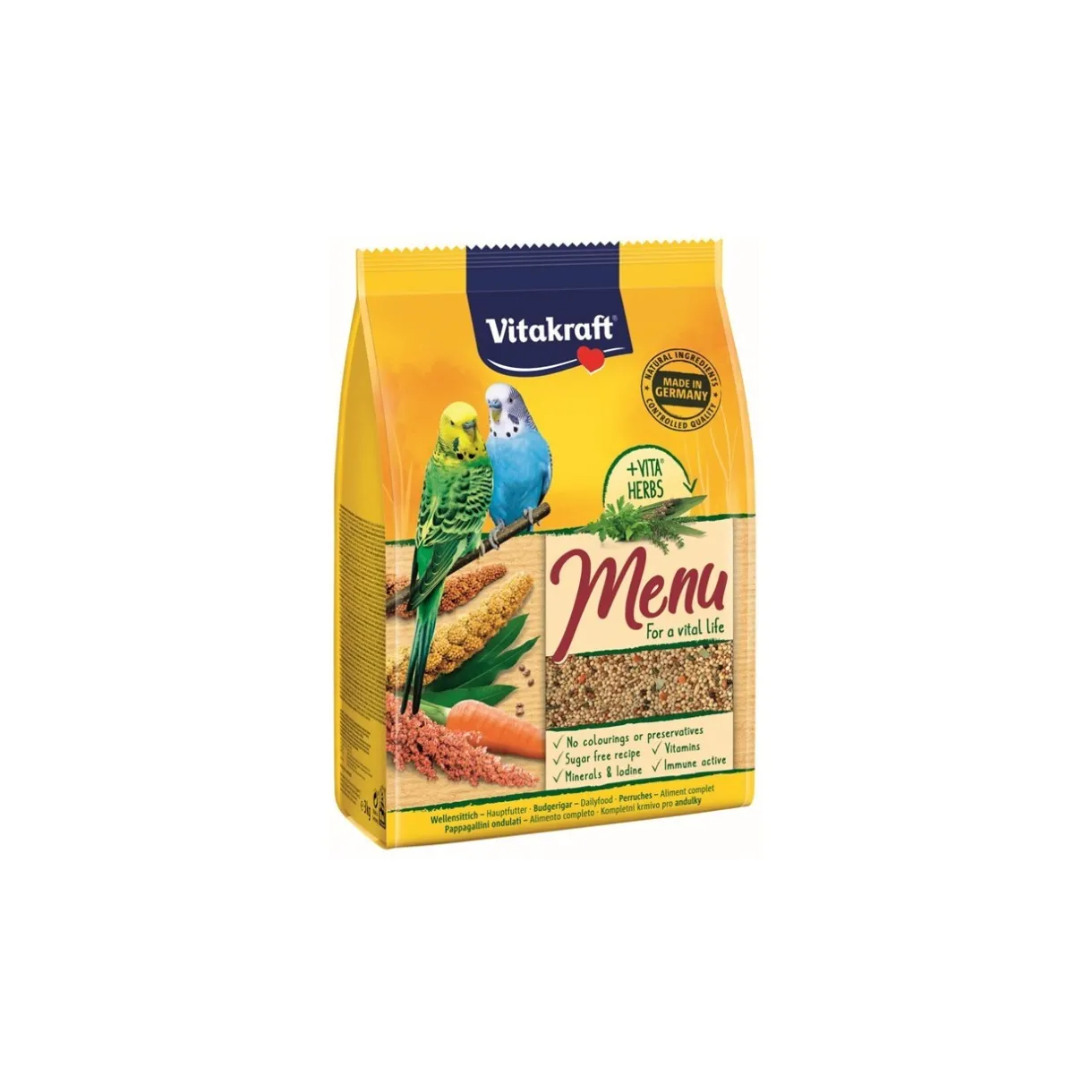 Vitakraft Nourriture Principale^Vitacraft Perruches Perle Premium / Perruches Menu Premium 3 kg