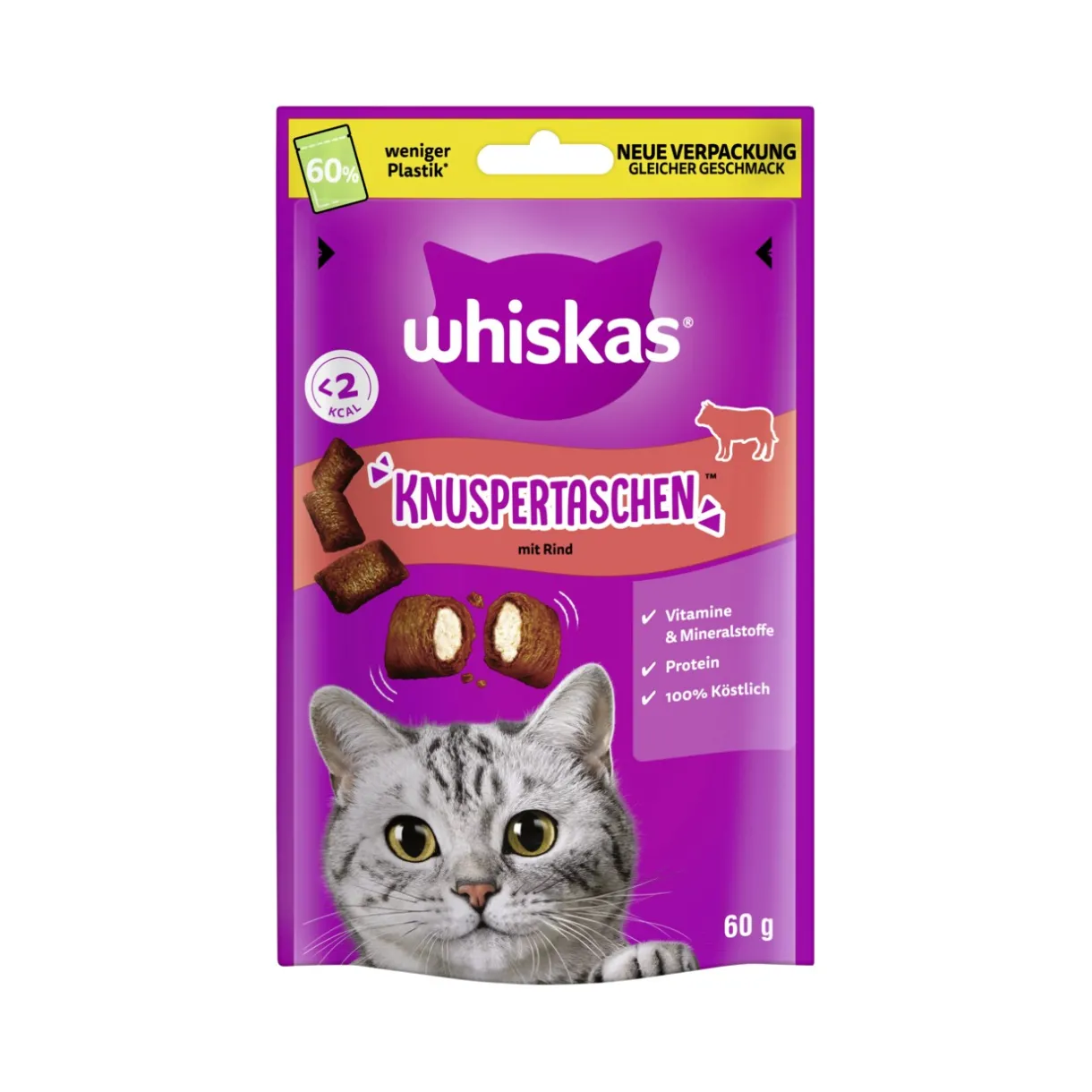 Whiskas Friandises^Friandises , Pockets Croquantes Bœuf 6x60 g