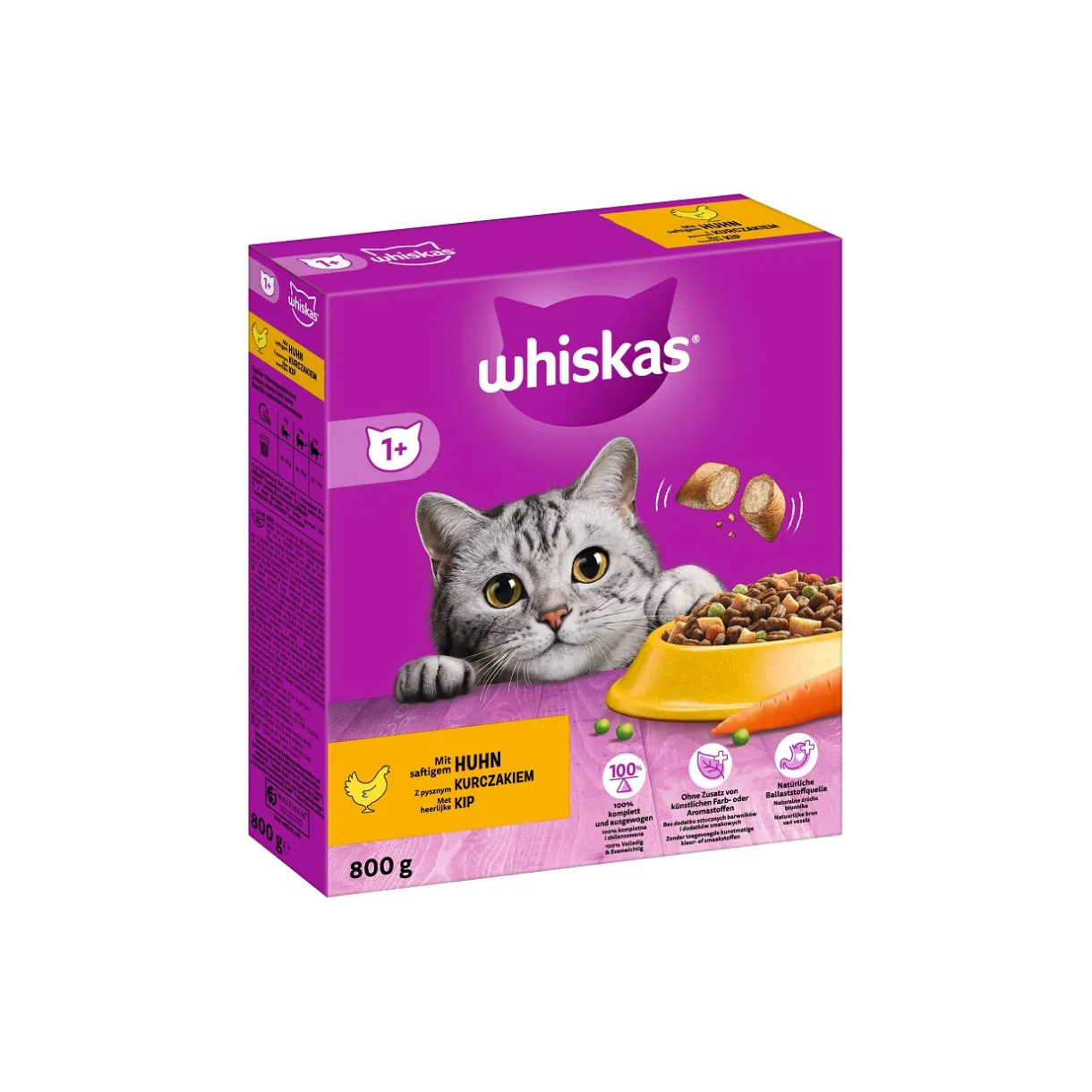 Whiskas Croquettes Pour Chat^Nourriture sèche 1+ Adult 800 g