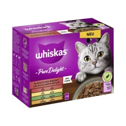 Whiskas Nourriture Humide^Pure Delight Multipack Ragoût classique en gelée 12 x 85 g