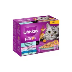 Whiskas Nourriture Humide^Tasty Mix Fish of the Day en sauce 12 x 85 g