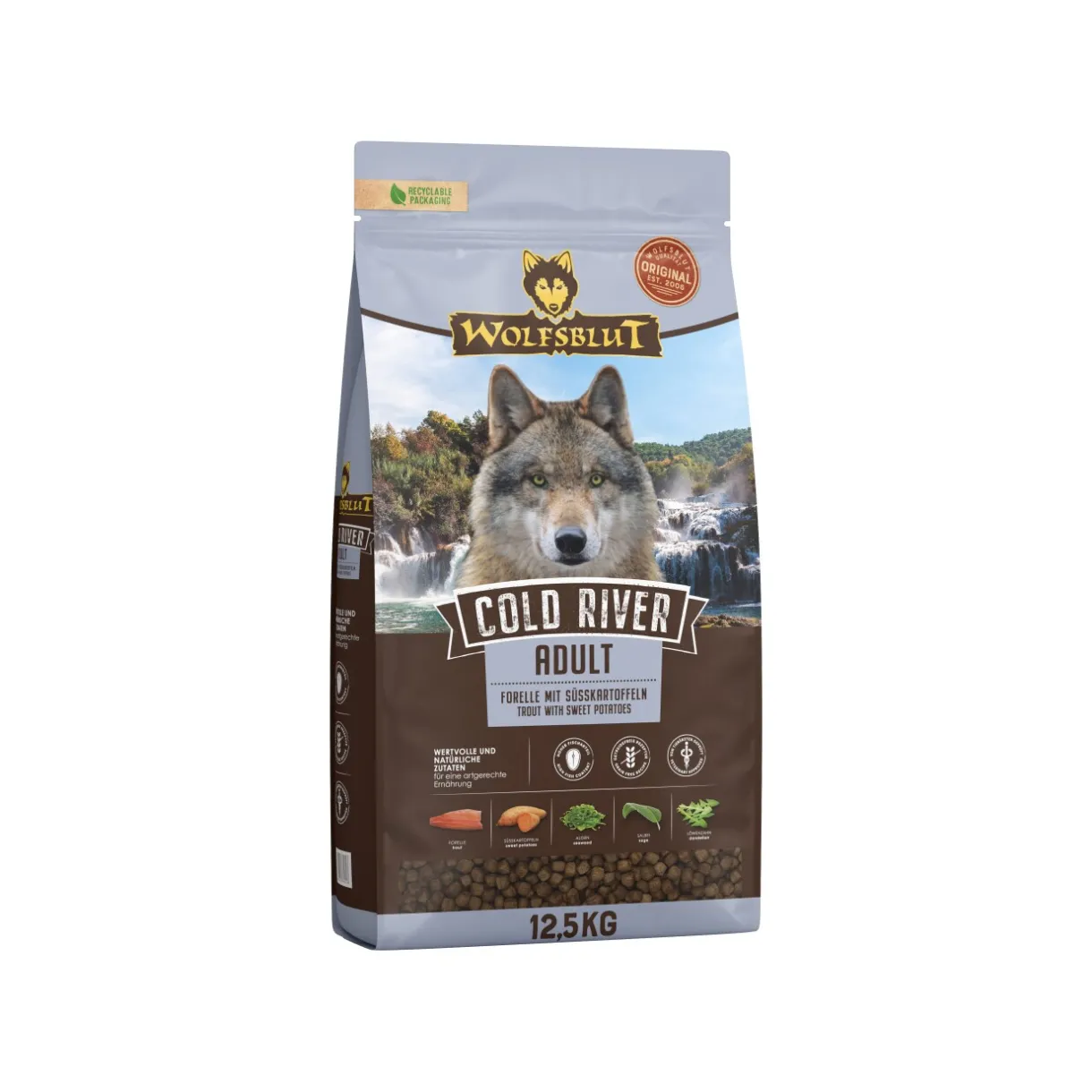 WOLFSBLUT Croquettes^Cold River croquettes pour chien adulte 12,5 kg