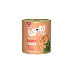 WOW Nourriture Humide^nourriture humide pour chien, adulte 6x800 g Saumon et pissenlit
