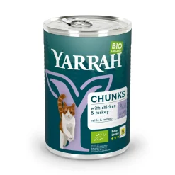 Yarrah Nourriture Humide^Adult Bio Bouchées 12 x 405 g Dinde et poulet