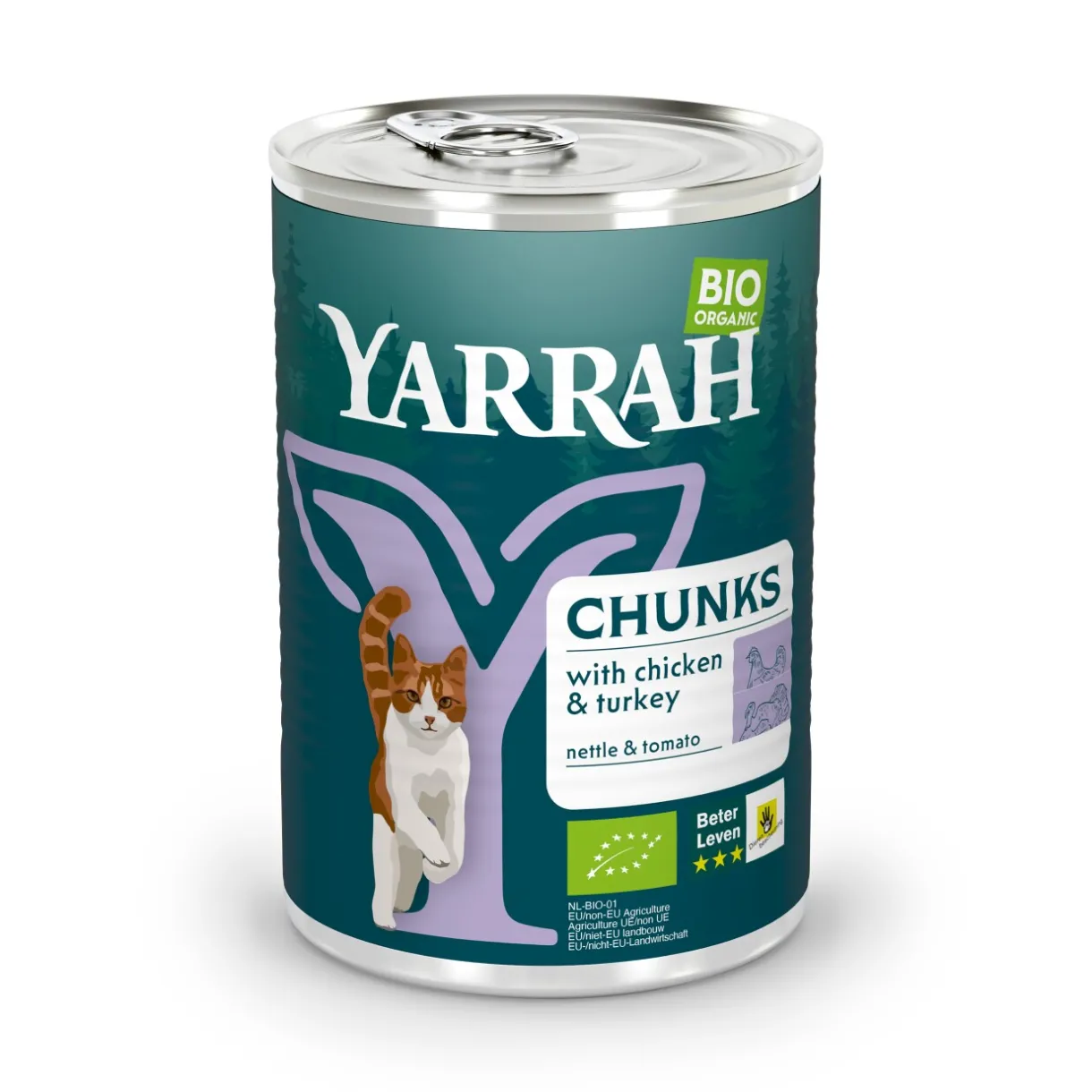 Yarrah Nourriture Humide^Adult Bio Bouchées 12 x 405 g Dinde et poulet