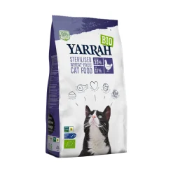 Yarrah Croquettes Pour Chat^Bio Adult croquettes pour chats stérilisés poulet & poisson (MSC) 2 kg